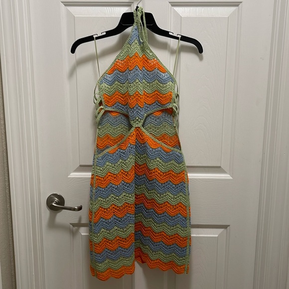 Zara Cut Out Crocheted Dress Limited Edition - Picture 2 of 11